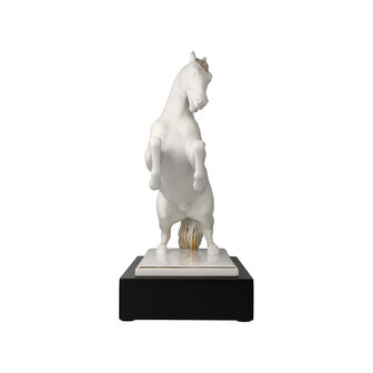 Goebel - Studio 8 | Decoratief beeld / figuur Paard | Porselein - 31cm - met echt goud