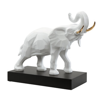 Goebel - Studio 8 | Decorative statue / figure Elephant | Porcelain - 57cm - Limited Edition - with real gold