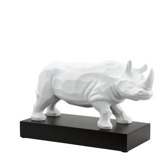 Goebel - Studio 8 | Statue / personnage d&eacute;coratif Rhinoc&eacute;ros | Porcelaine - 49cm - Edition Limit&eacute;e