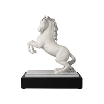 Goebel - Studio 8 | Decorative statue / figure Horse | Porcelain - 31cm - with platinum