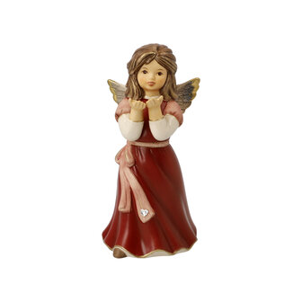 Goebel - Christmas | Decorative statue / figure Angel make a wish | Pottery - 15cm