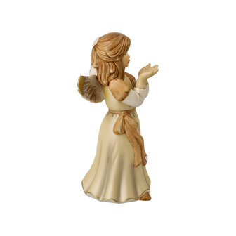 Goebel - Christmas | Decorative statue / figure Angel make a wish II | Pottery - 15cm