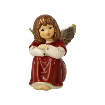 Goebel - Kerst | Decoratief beeld / figuur Dromerige kleine engel | Aardewerk - 10cm