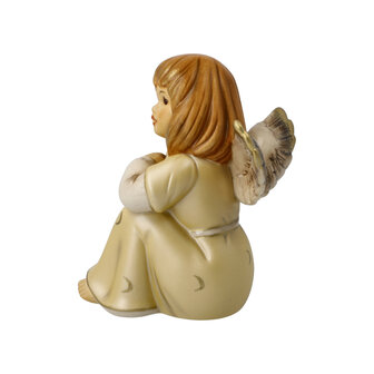 Goebel - Kerst | Decoratief beeld / figuur Dromerige kleine engel II | Aardewerk - 10cm