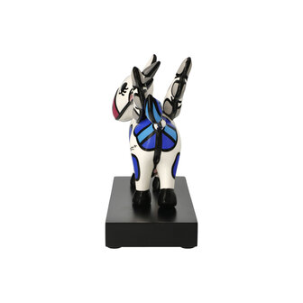 Goebel - Romero Britto | Statue d&eacute;corative Vache volante | Porcelaine - 20cm