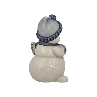 Goebel - Kerst | Decoratief beeld / figuur Sneeuwpop Mijn sneeuwvlokje | Aardewerk - 11cm