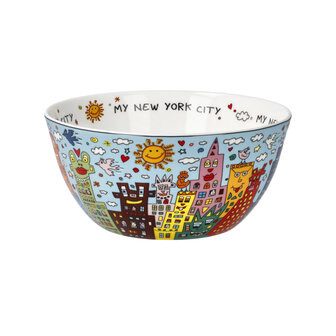 Goebel-James Rizzi | Viens ma journ&eacute;e &agrave; New York | Plat - 15 cm - porcelaine