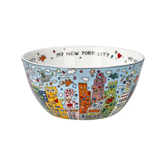 Goebel-James Rizzi | Viens ma journ&eacute;e &agrave; New York | Plat - 15 cm - porcelaine