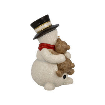 Goebel - Christmas | Decorative statue / figure Snowman My cuddly friend | Pottery - 12cm