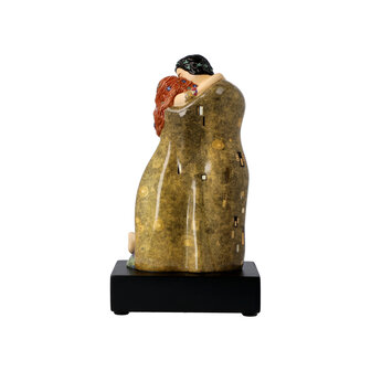 Goebel - Gustav Klimt | Decoratief beeld / figuur De Kus | Porselein - 18cm - met echt goud