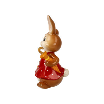 Goebel - Easter | Decorative statue / figure Hare On the way to you | Pottery - 15cm