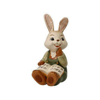 Goebel - Easter | Decorative statue / figure Hare Practice early | Pottery - 10cm