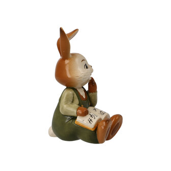 Goebel - Easter | Decorative statue / figure Hare Practice early | Pottery - 10cm