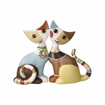 Goebel - Rosina Wachtmeister | Decorative statue / figure Letizia e Cosmo | Porcelain - 16 cm - Year Cat 2023 - Limited Edition