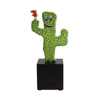 Goebel-James Rizzi | Statue / personnage d&eacute;coratif Desert Life | Porcelaine - 21 cm - cactus