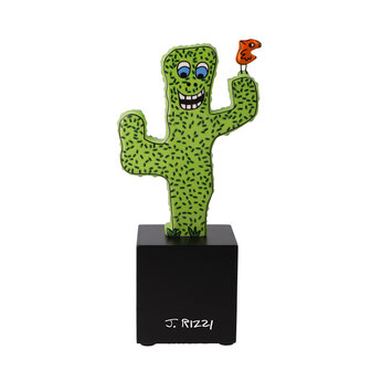 Goebel-James Rizzi | Statue / personnage d&eacute;coratif Desert Life | Porcelaine - 21 cm - cactus