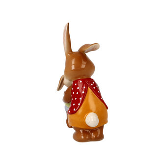 Goebel - Pasen | Decoratief beeld / figuur Haas Kleine schat | Aardewerk - 12cm - paashaas