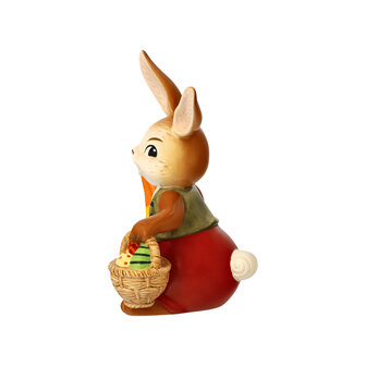 Goebel - Easter | Decorative statue / figure Hare I&#039;ll be there soon | Pottery - 15cm - Easter bunny
