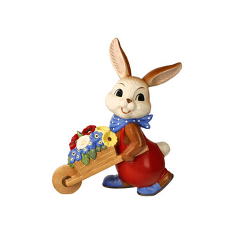 Goebel - Easter | Decorative statue / figure Hare Spring is so beautiful | Pottery - 25cm - Easter bunny