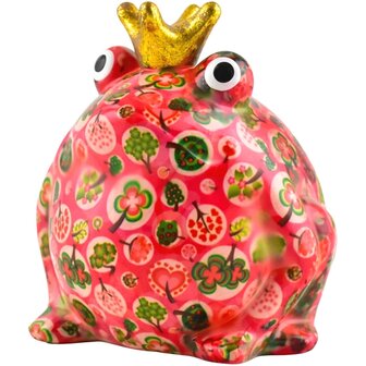 Pomme Pidou Sparschwein Frosch Freddy Pink Medium 006 (17x17x15cm - Keramik)