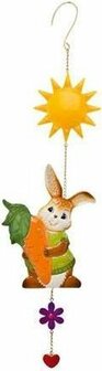 Goebel - Easter | Decorative pendant Hare Brutaal | Earthenware - 10cm - Easter bunny