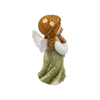 Goebel - Kerst | Decoratief beeld / figuur Engel Mijn knuffelvriend | Porselein - 8cm