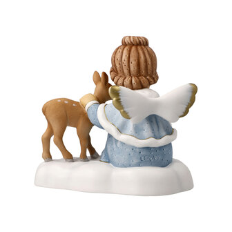 Goebel - Nina et Marco | Statue / figurine d&eacute;corative Ange Je prends soin de toi | Porcelaine - 15cm - Limited Edition