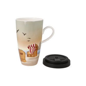 Goebel - Scandic Home | Coffee / Tea cup to go Sunset Mood | With lid - porcelain - 500ml