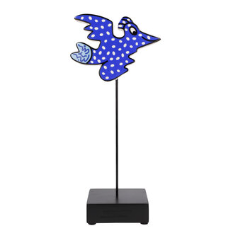 Goebel-James Rizzi | Statue / figurine d&eacute;corative Oiseau des Neiges | Porcelaine - 27cm