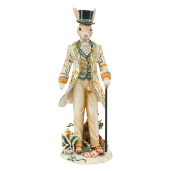 Goebel - Fitz and Floyd | Decoratief beeld / figuur Haas met hoge houd