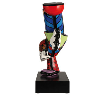 Goebel - Romero Britto | Statue / figurine d&eacute;corative Dancing Boy 47 | Porcelaine - Pop Art - 47cm - Edition Limit&eacute;e