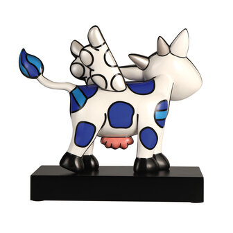 Goebel - Romero Britto | Statue / figurine d&eacute;corative Vache Volante 37 | Porcelaine - 37cm - Edition Limit&eacute;e