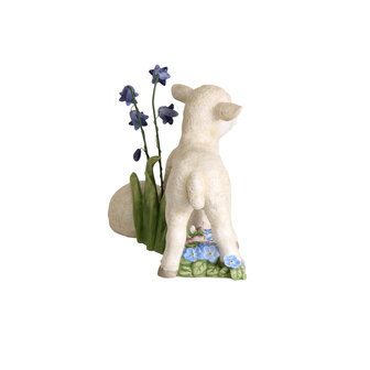 Goebel - P&acirc;ques | Statue / figurine d&eacute;corative Mouton - Enfants du printemps | Porcelaine - 24cm - Edition Limit&eacute;e
