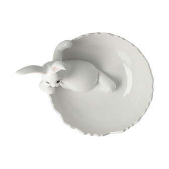 Goebel - Pasen | Decoratief beeld / figuur Haas Snow White - Sweets for my Sweet | Porselein - 20cm - 2024
