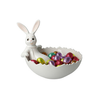 Goebel - Pasen | Decoratief beeld / figuur Haas Snow White - Sweets for my Sweet | Porselein - 20cm - 2024
