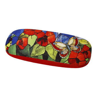 Goebel - Louis Comfort Tiffany | Glasses case Butterfly | Includes glasses cloth