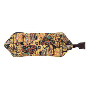 Goebel - Gustav Klimt | Sac Le Baiser | Trousse de maquillage/toilette - 25cm - Tissu