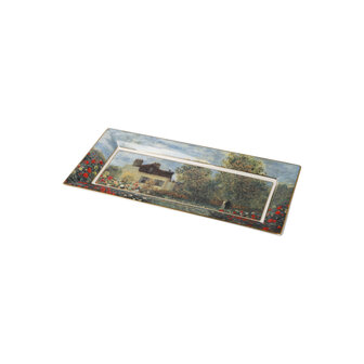 Goebel-Claude Monet | Maison d&#039;artiste &agrave; l&#039;&eacute;chelle | Porcelaine - 24 cm - avec de l&#039;or v&eacute;ritable