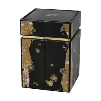 Goebel - Gustav Klimt | Tea box The Kiss | Metal - 11cm - storage box