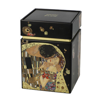 Goebel - Gustav Klimt | Theedoos De Kus | Metaal - 11cm - bewaardoos