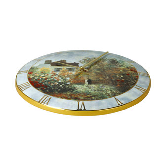 Goebel - Claude Monet | Wall clock The Artist&#039;s House | Porcelain - 30cm