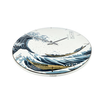 Goebel - Katsushika Hokusai | Wall clock The Golf | Porcelain - 31cm