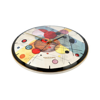 Goebel - Vassily Kandinsky | Horloge murale Cercles en cercles | Porcelaine - 31 cm