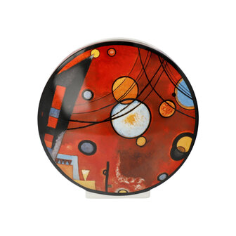 Goebel - Wassily Kandinsky | Vaas Zwaar rood 20 | Porselein - 20cm