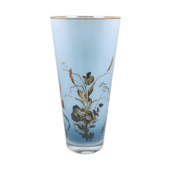 Goebel - Jan Davidsz de Heem | Vase Fleurs d&#039;&Eacute;t&eacute; 30 | Verre - 30 cm - avec de l&#039;or v&eacute;ritable