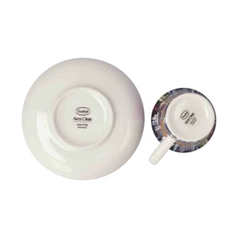 Goebel - Lana Frey | Cup and saucer Espresso Liberation | Porcelain - 12cm - 100ml - with real gold