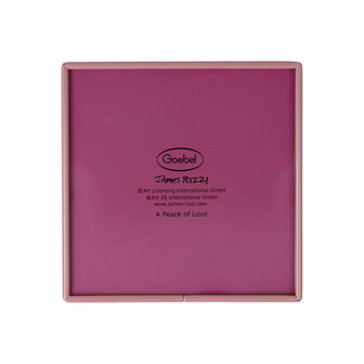 Goebel - James Rizzi | Tea box Peace of Love| Storage box - 11cm - Pop Art