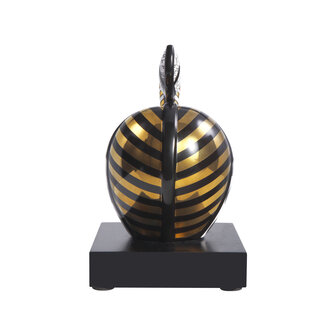 Goebel - Romero Britto | Statue / figurine d&eacute;corative Golden Big Apple 18 | Porcelaine - 18 cm - avec de l&#039;or v&eacute;ritable