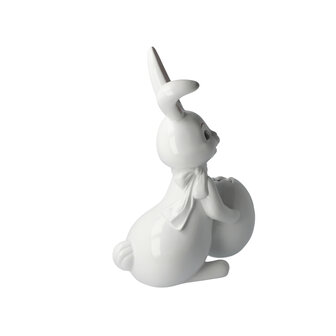 Goebel - Pasen | Decoratief beeld / figuur Haas Snow White - Spring | Porselein - 30cm