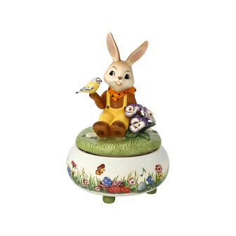 Goebel - Easter | Music box Hare - Spring song | Earthenware - 17cm